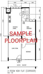 Blk 511 Bedok Reservoir - Punggol Vale (Hougang), HDB 3 Rooms #581194651